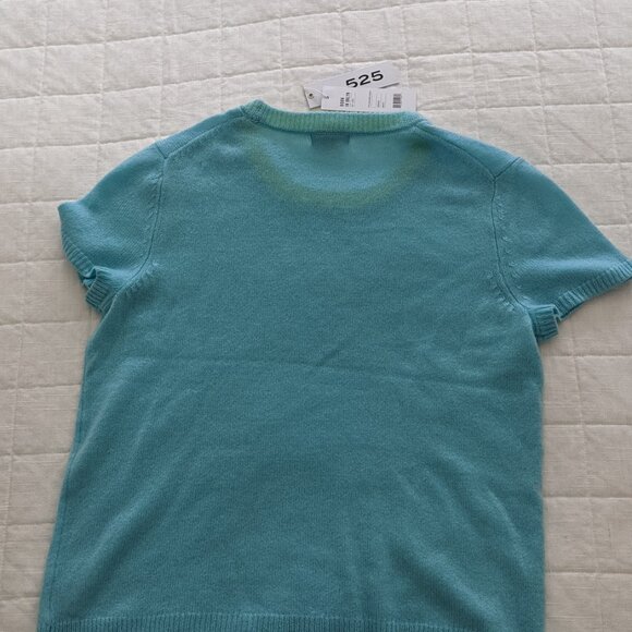 100% Cashmere Short-sleeve Sweater - Picture 5 of 6